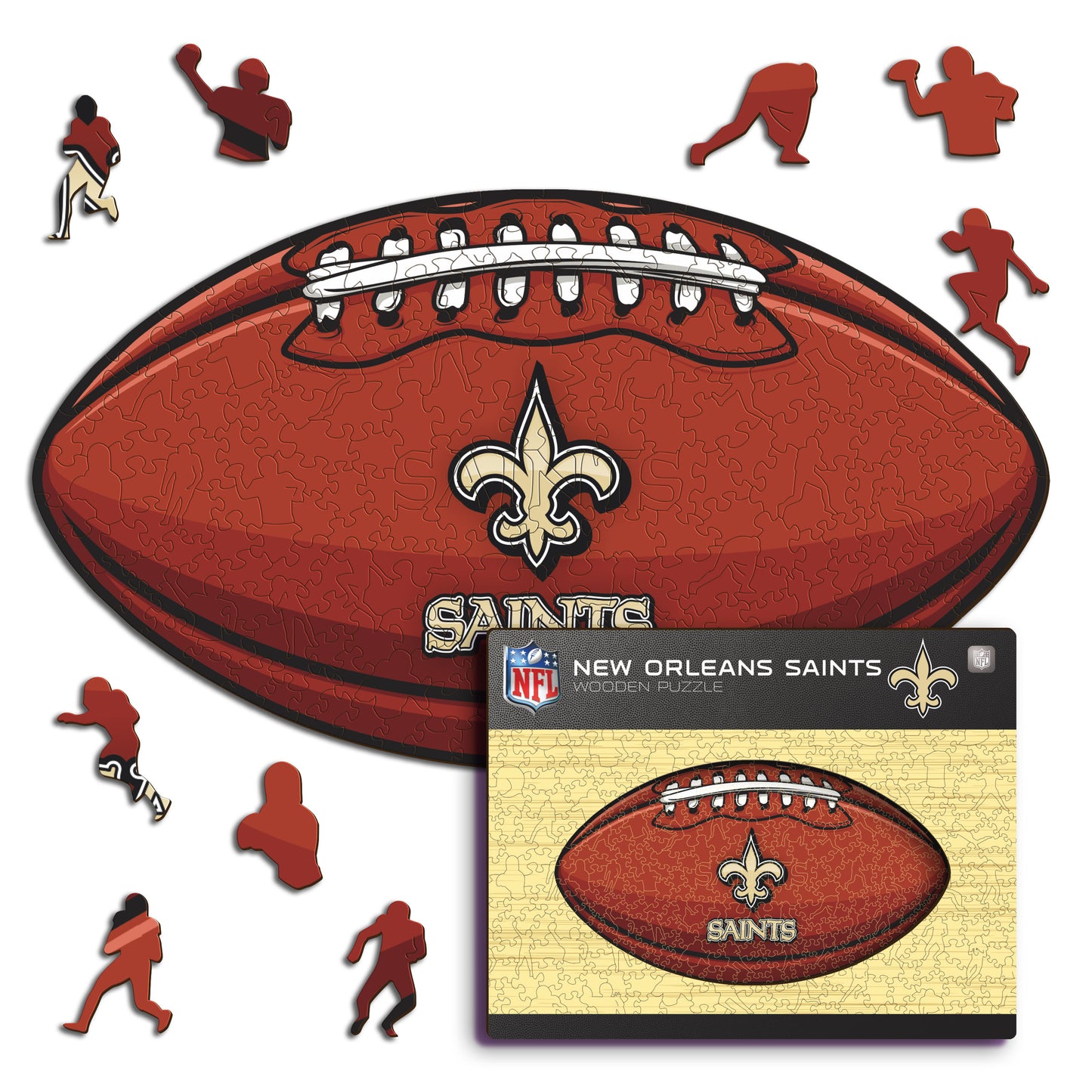 New Orleans Saints™ Futebol Americano - Quebra-cabeça de Madeira 