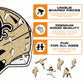 Capacete New Orleans Saints™ - Quebra-cabeça de madeira