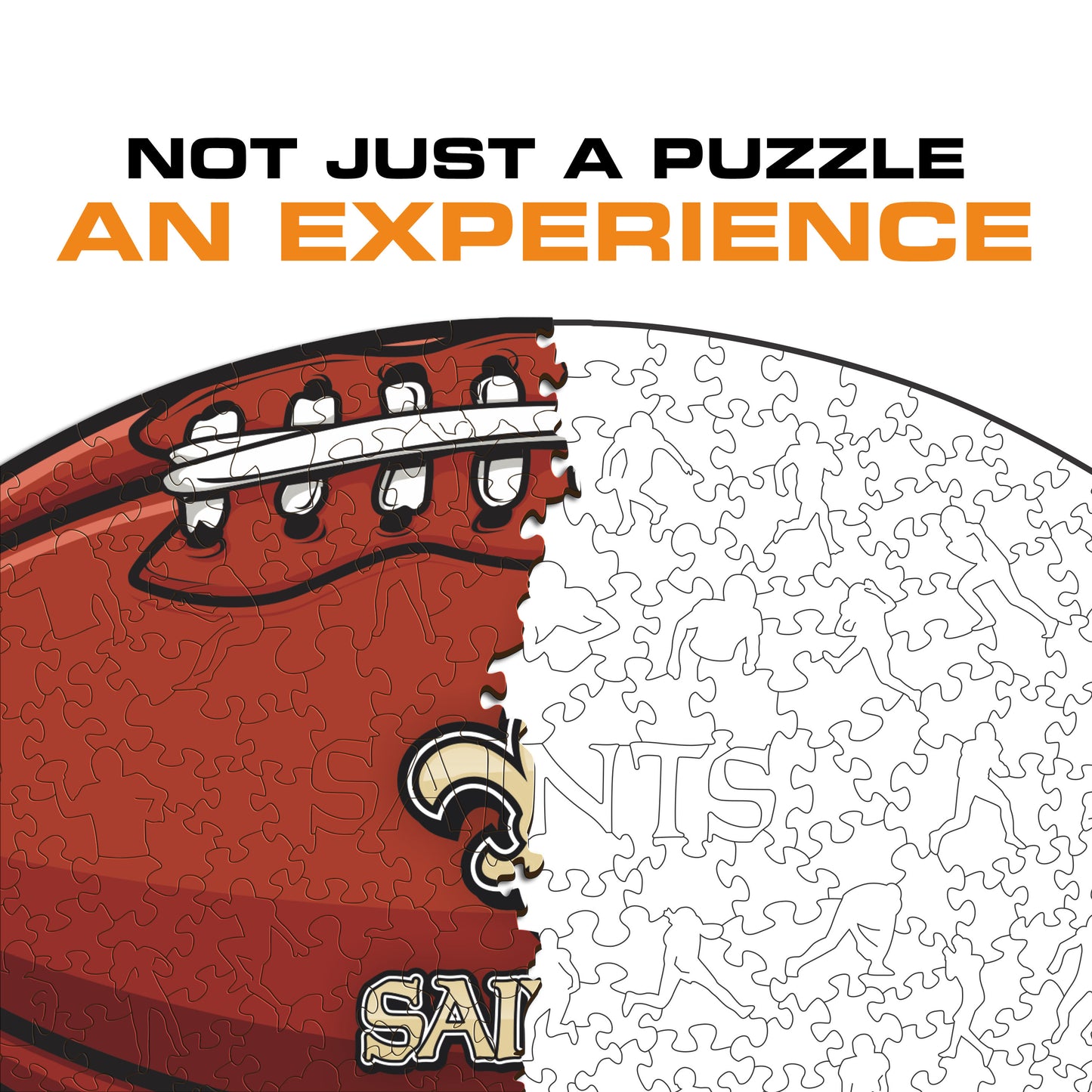 New Orleans Saints™ Futebol Americano - Quebra-cabeça de Madeira 