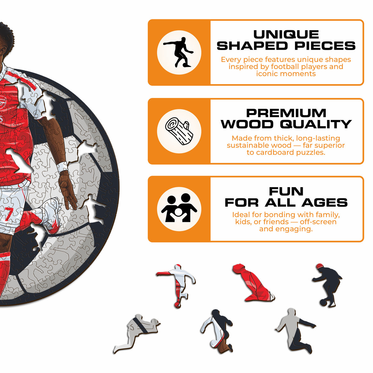 Bukayo Saka Wooden Puzzle