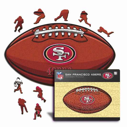 San Francisco 49ers™ Football - Wooden Puzzle