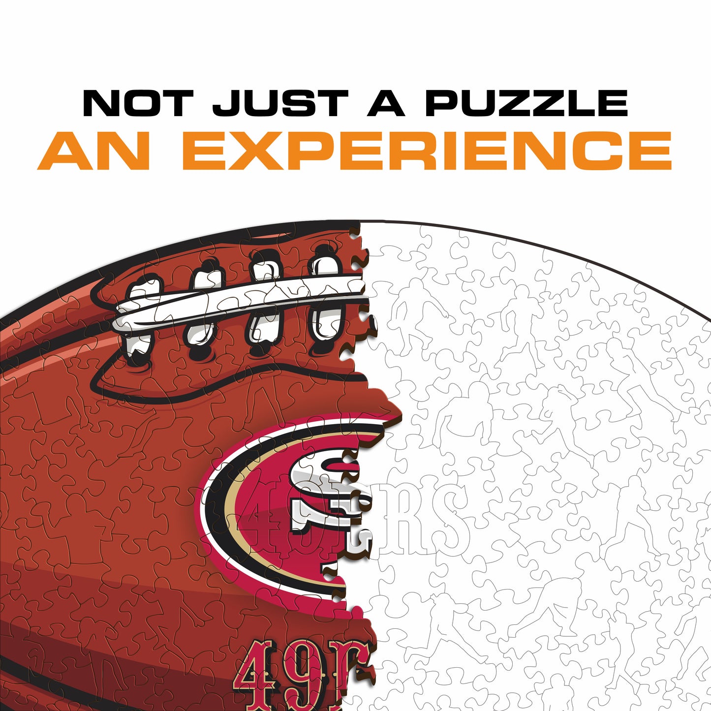 San Francisco 49ers™ Futebol Americano - Quebra-cabeça de Madeira 