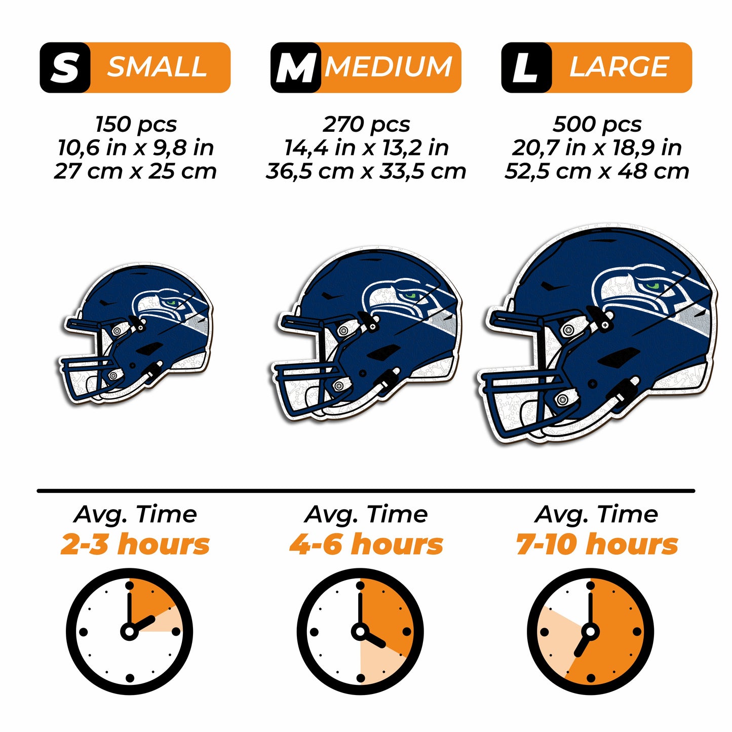 2 PACK Seattle Seahawks™ Football - Helmet