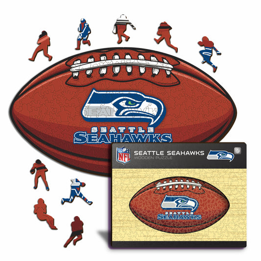 Seattle Seahawks™ Football - Wooden Puzzle