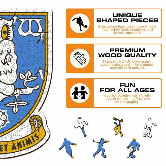 Sheffield Wednesday FC® Logo - Wooden Puzzle