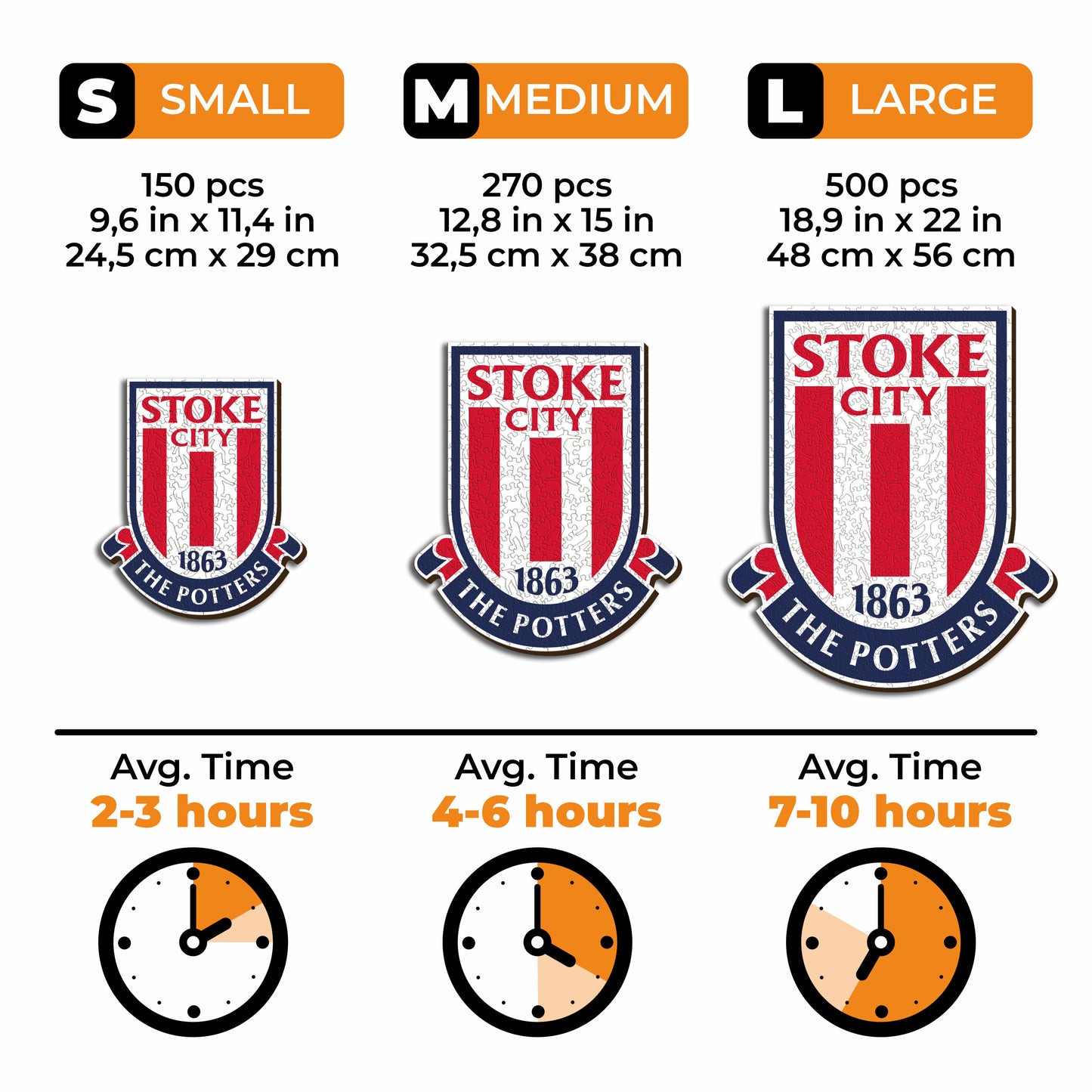 Stoke City FC® Logo - Wooden Puzzle