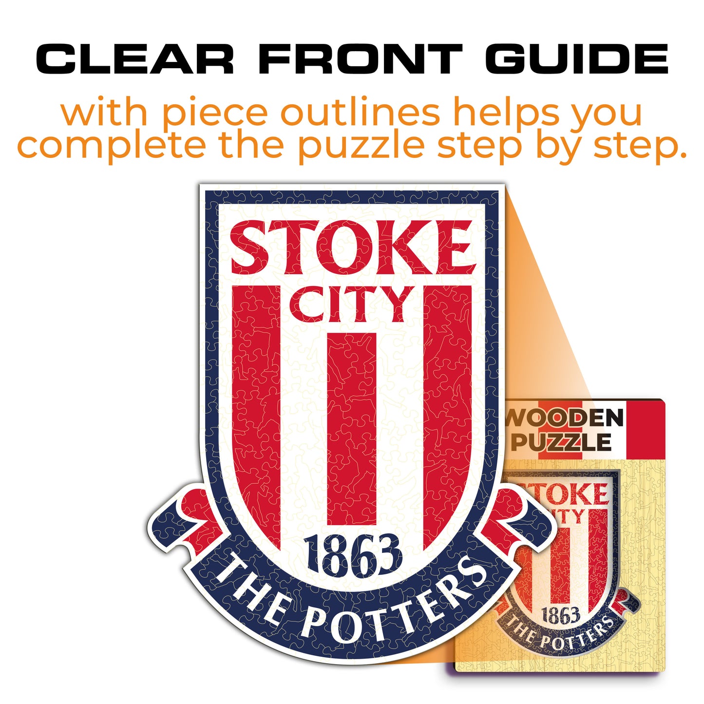 Stoke City FC® Logo - Wooden Puzzle