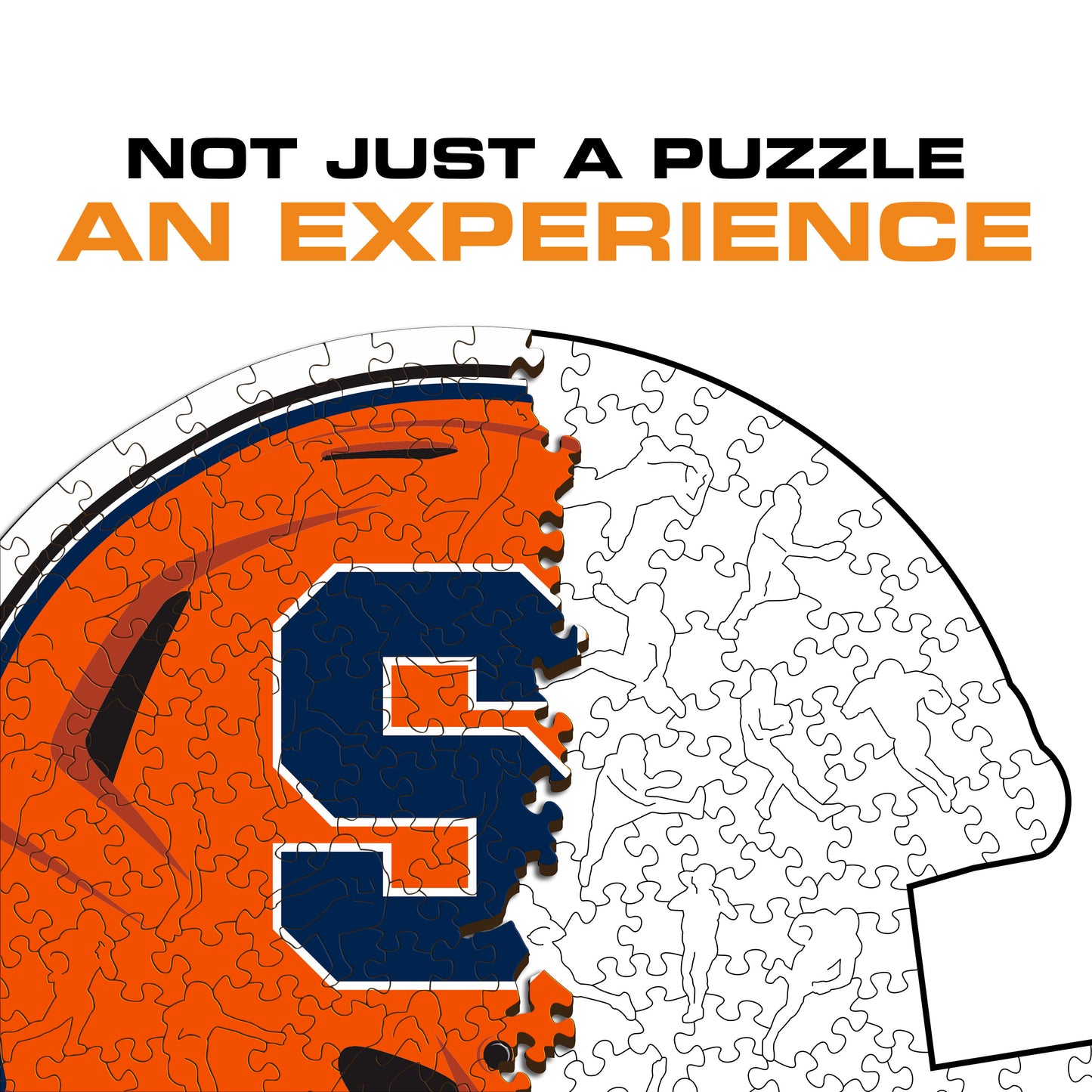 Syracuse University Helmet - Wooden Puzzle