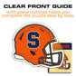 Syracuse University Helmet - Wooden Puzzle