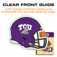 Texas Christian University Helmet - Wooden Puzzle