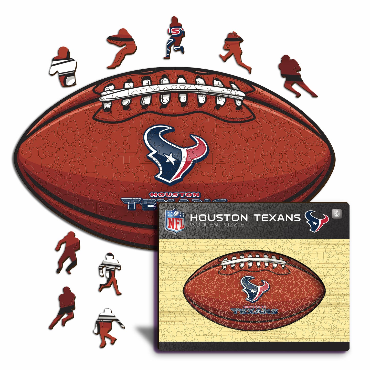 Houston Texans™ Football - Wooden Puzzle