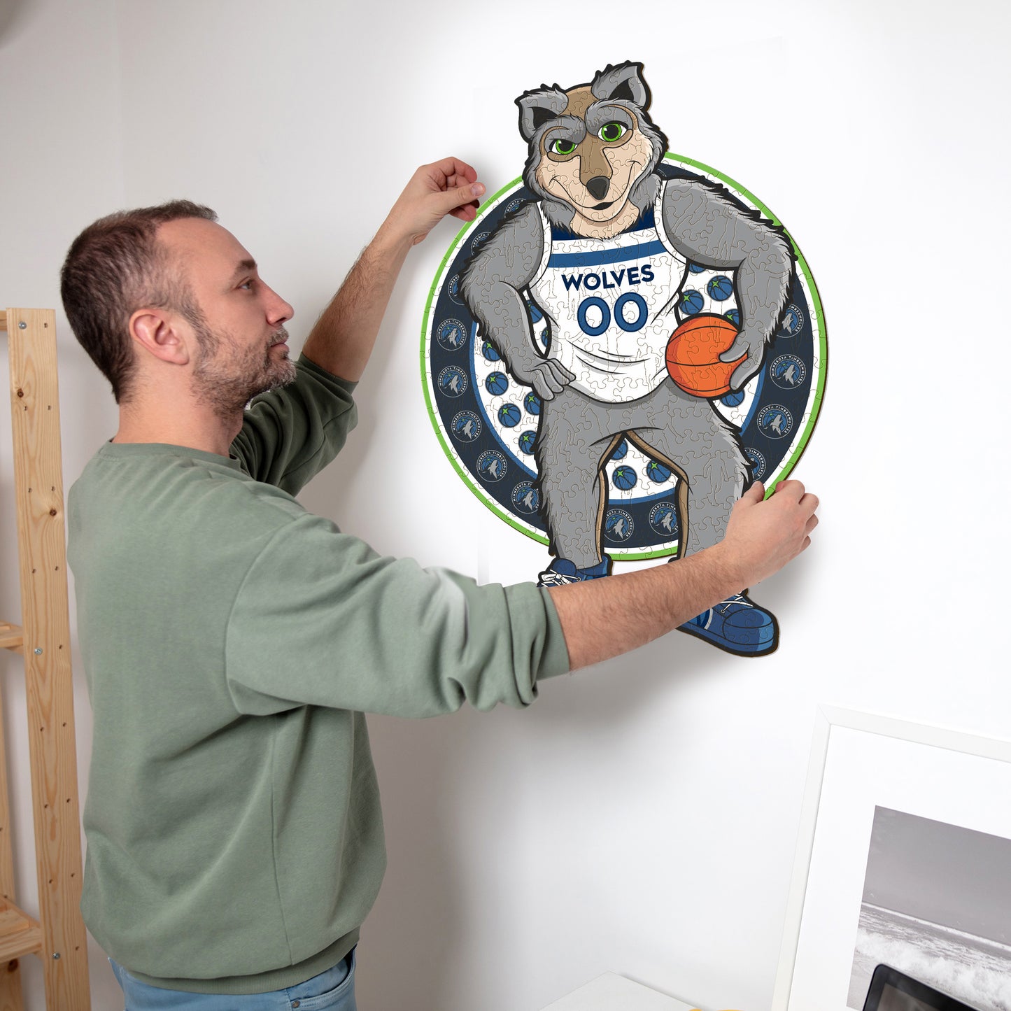 Minnesota Timberwolves™ Mascot - Wooden Puzzle