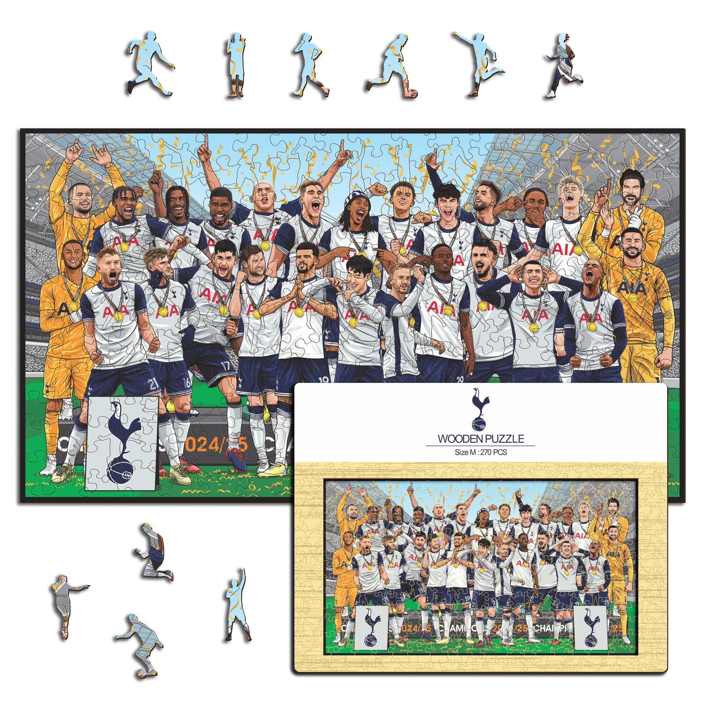 Tottenham Hotspur FC® 2024/25 Team "UEL Winners" - Wooden Puzzle