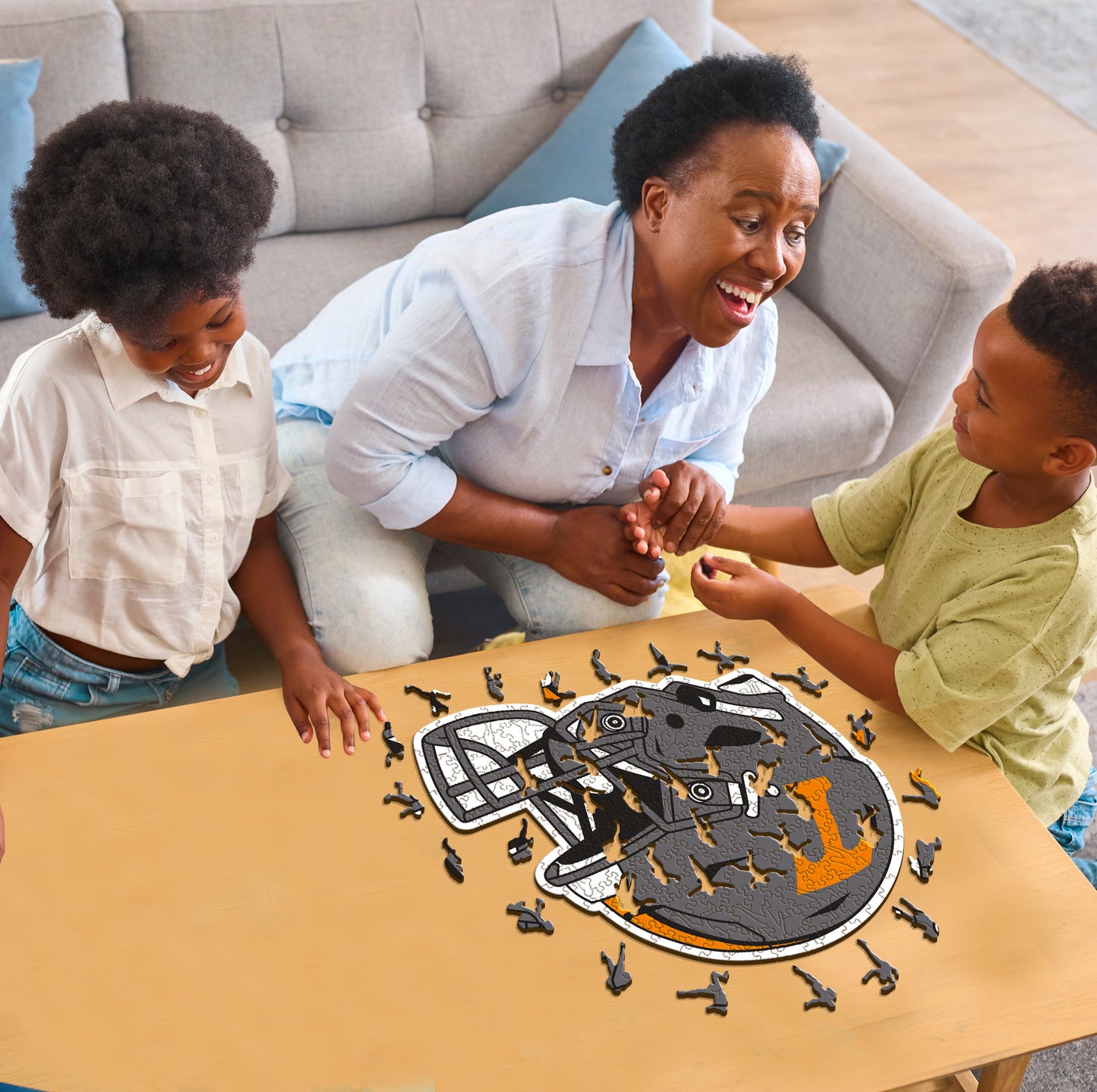 University of Tennessee Helmet - Wooden Puzzle