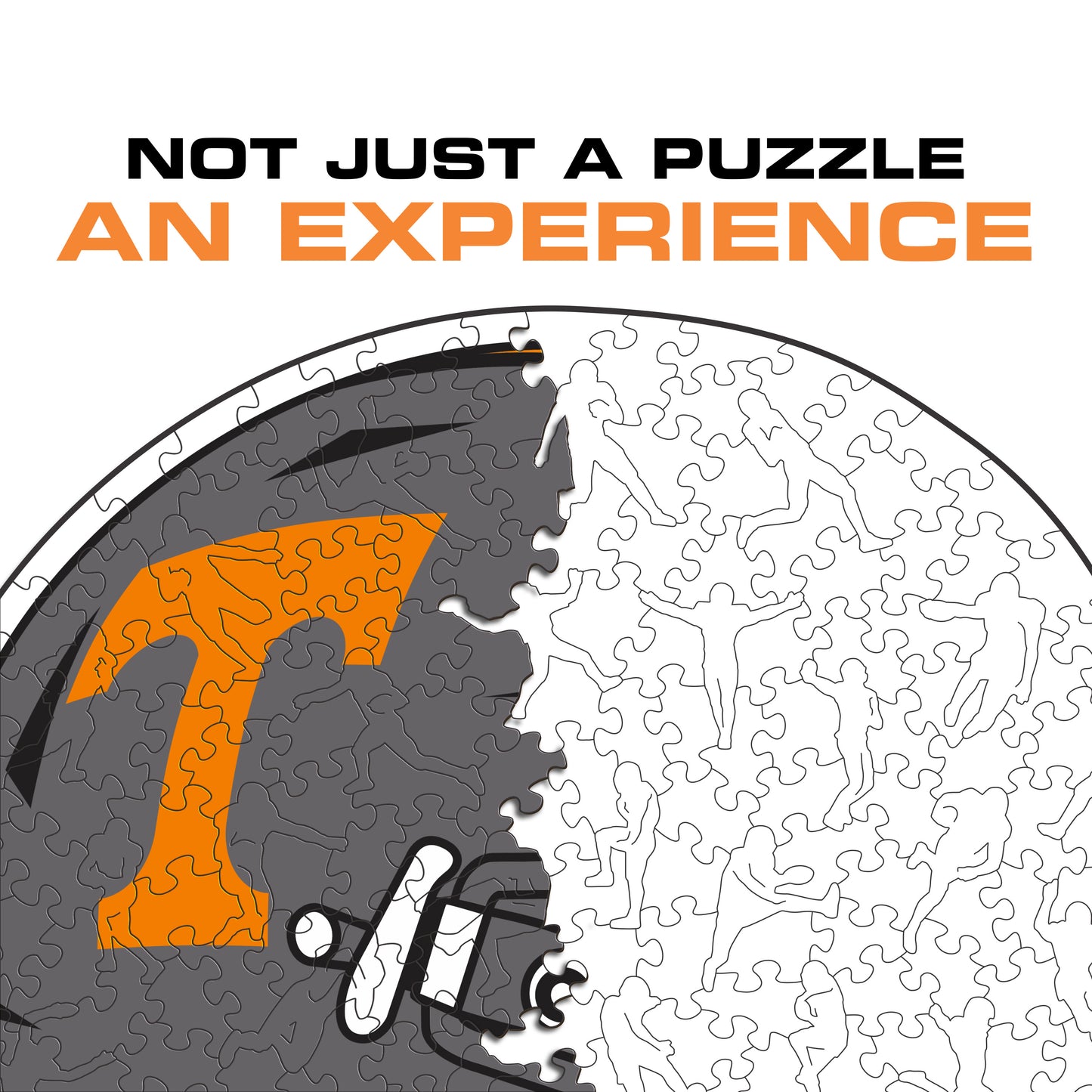 University of Tennessee Helmet - Wooden Puzzle