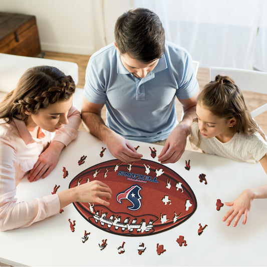 Houston Texans™ Futebol Americano - Quebra-cabeça de Madeira 