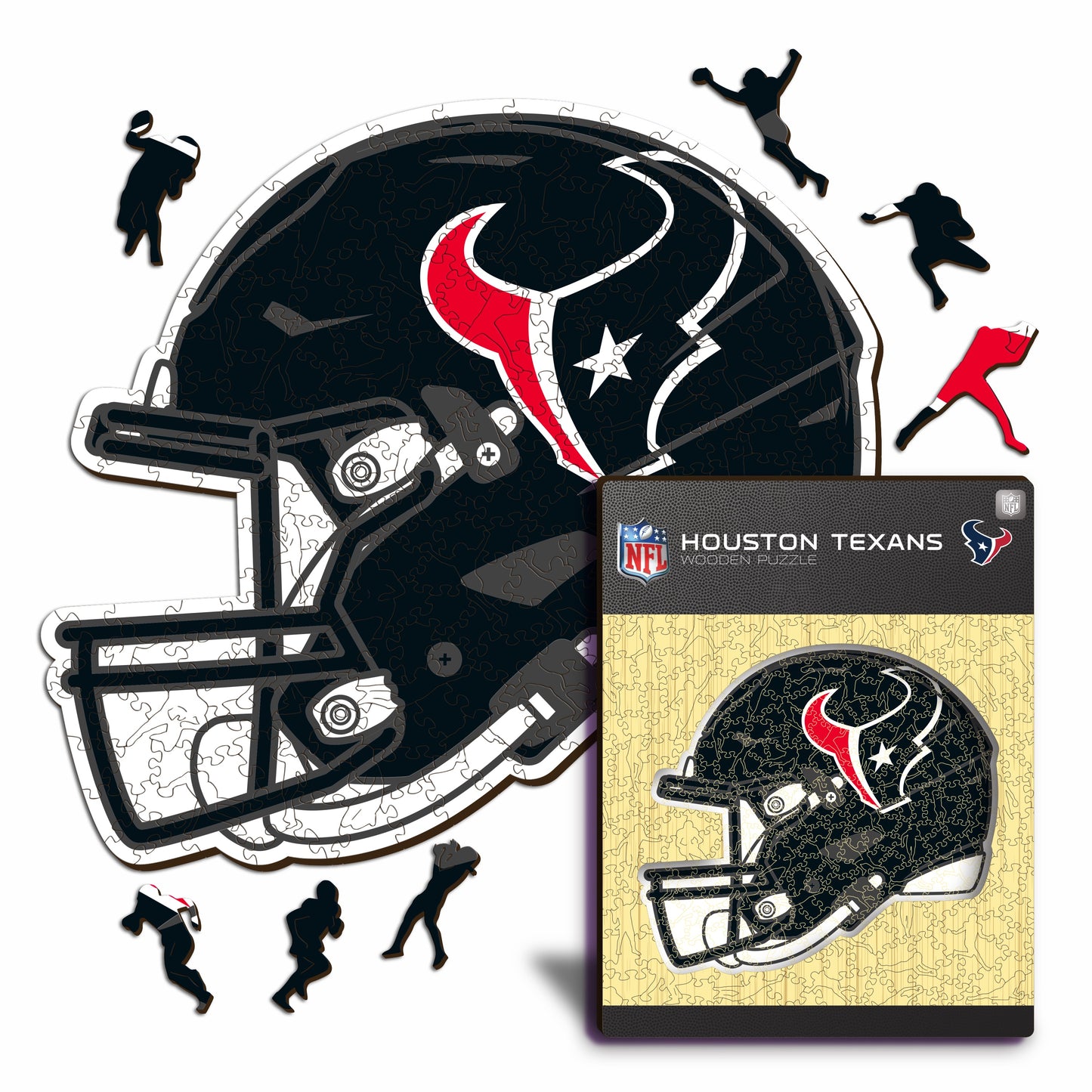 Capacete Houston Texans™ - Quebra-cabeça de madeira