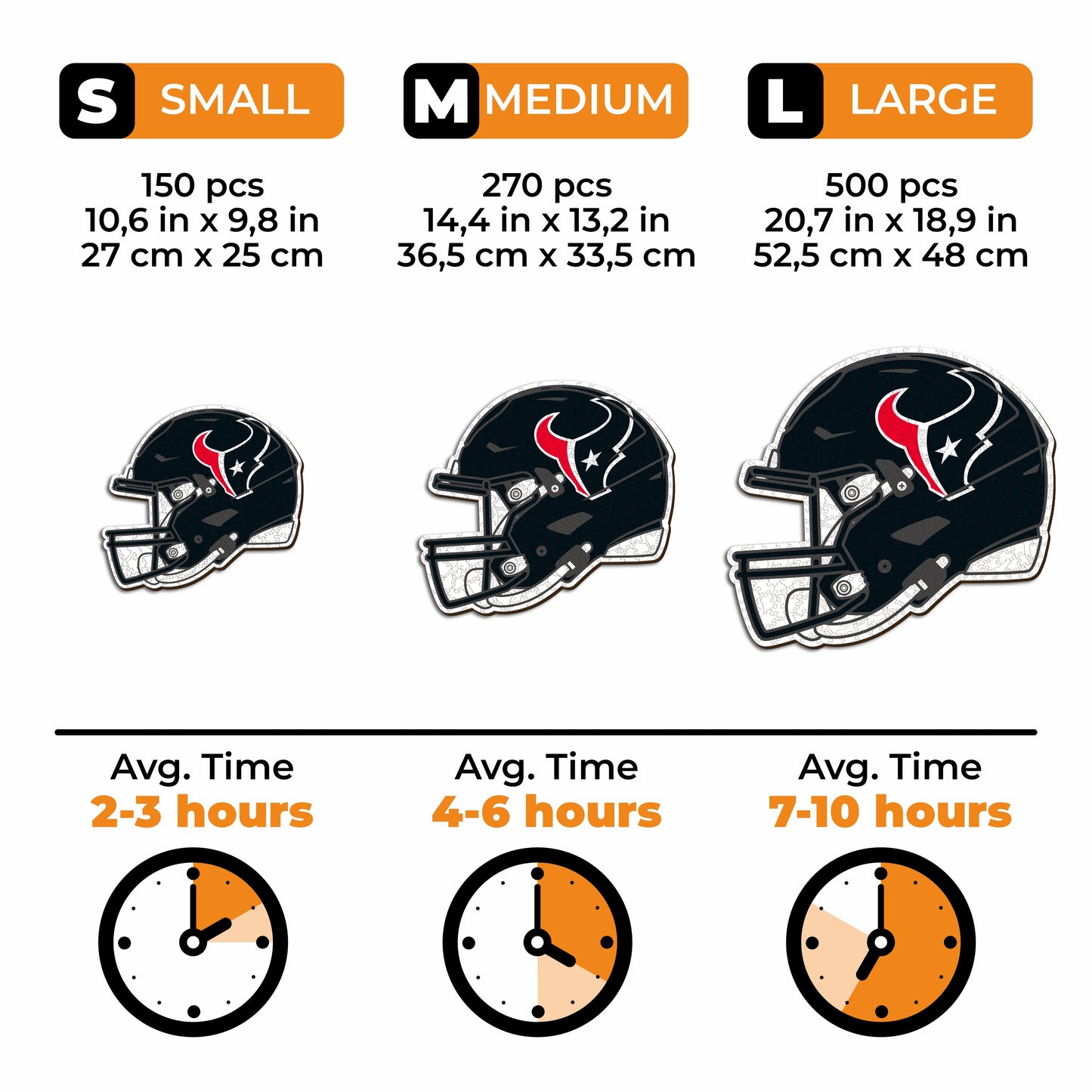 Capacete Houston Texans™ - Quebra-cabeça de madeira