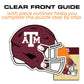 Texas A&M University Helmet - Wooden Puzzle