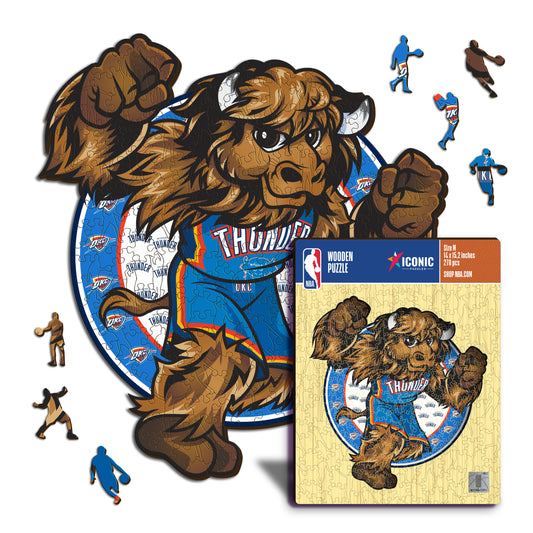 Oklahoma City Thunder™ Mascot - Wooden Puzzle