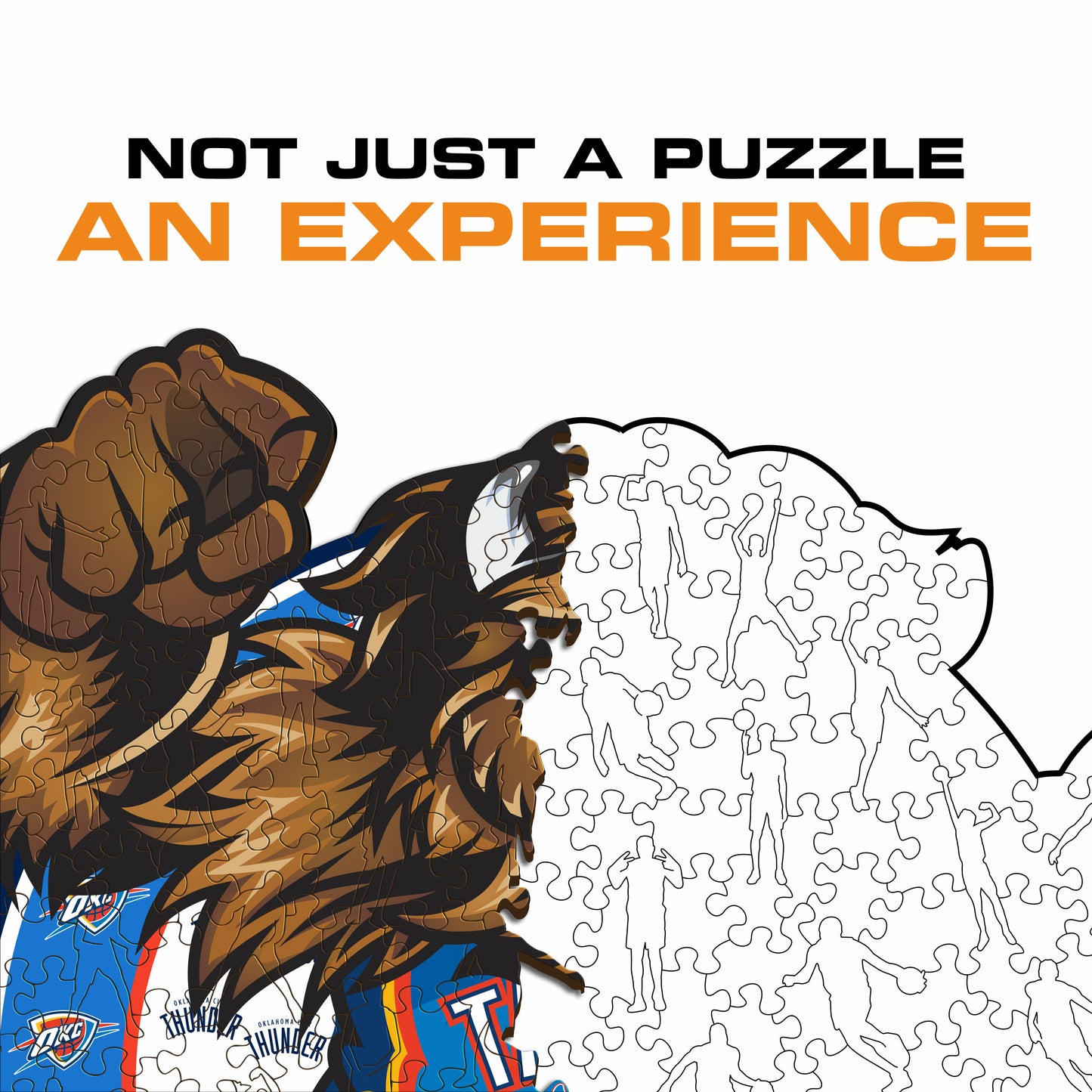 Oklahoma City Thunder™ Mascot - Wooden Puzzle