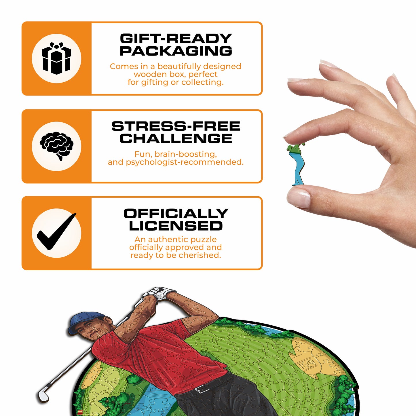 Tiger Woods - Wooden Puzzle