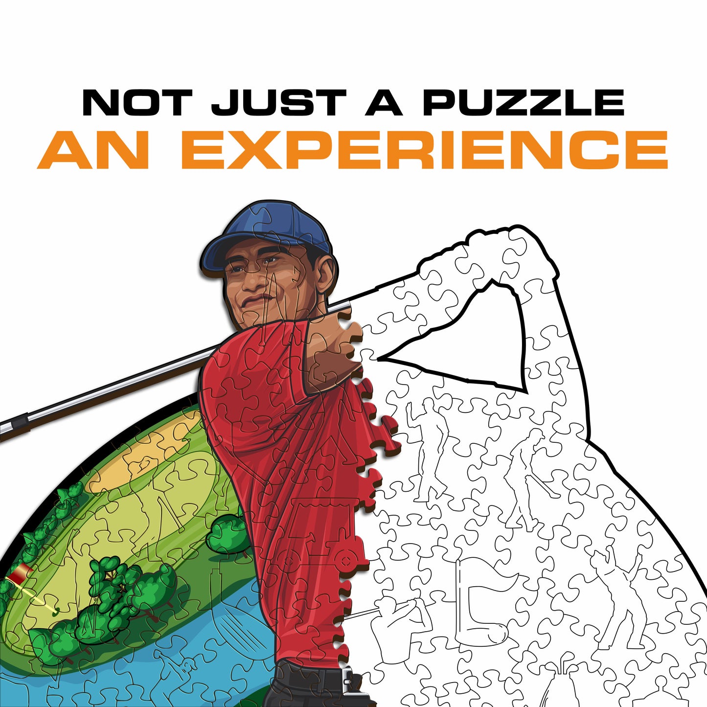 Tiger Woods - Wooden Puzzle