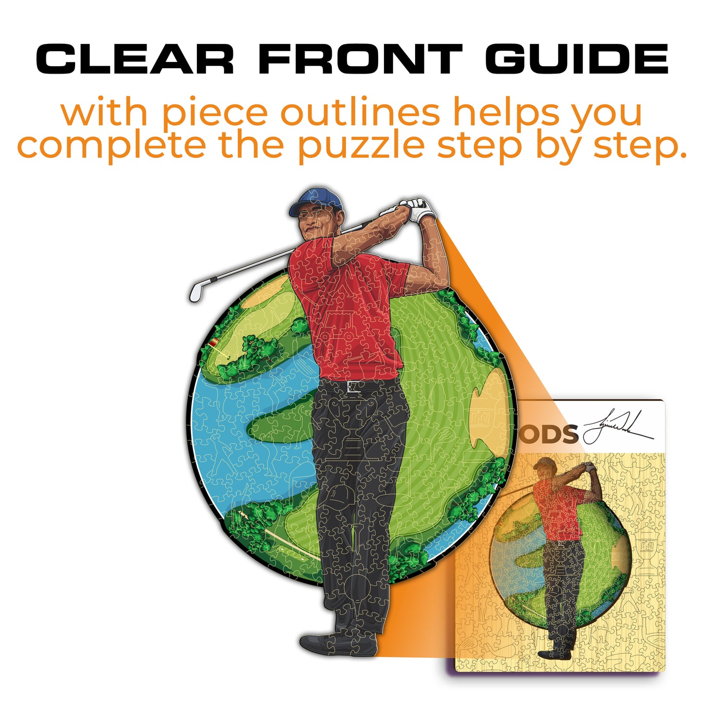 Tiger Woods - Wooden Puzzle