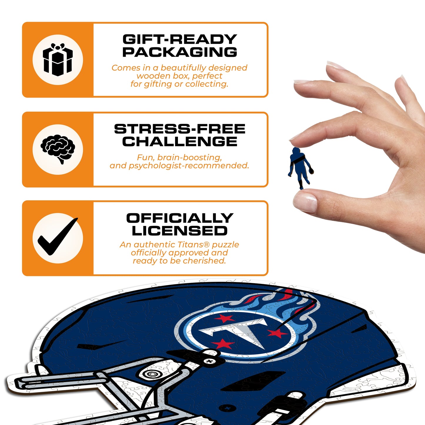 Tennessee Titans™ Helmet - Wooden Puzzle