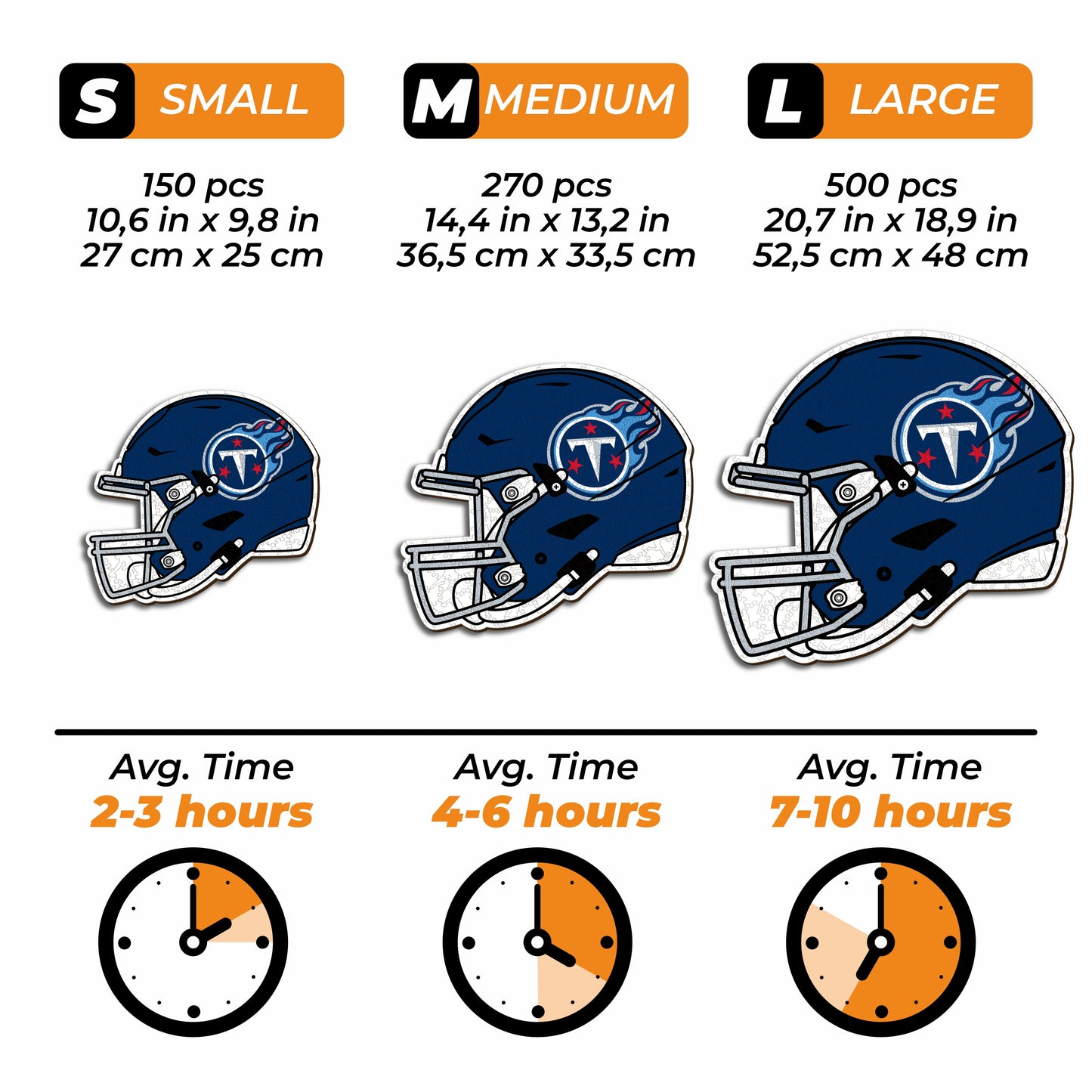 Tennessee Titans™ Helmet - Wooden Puzzle