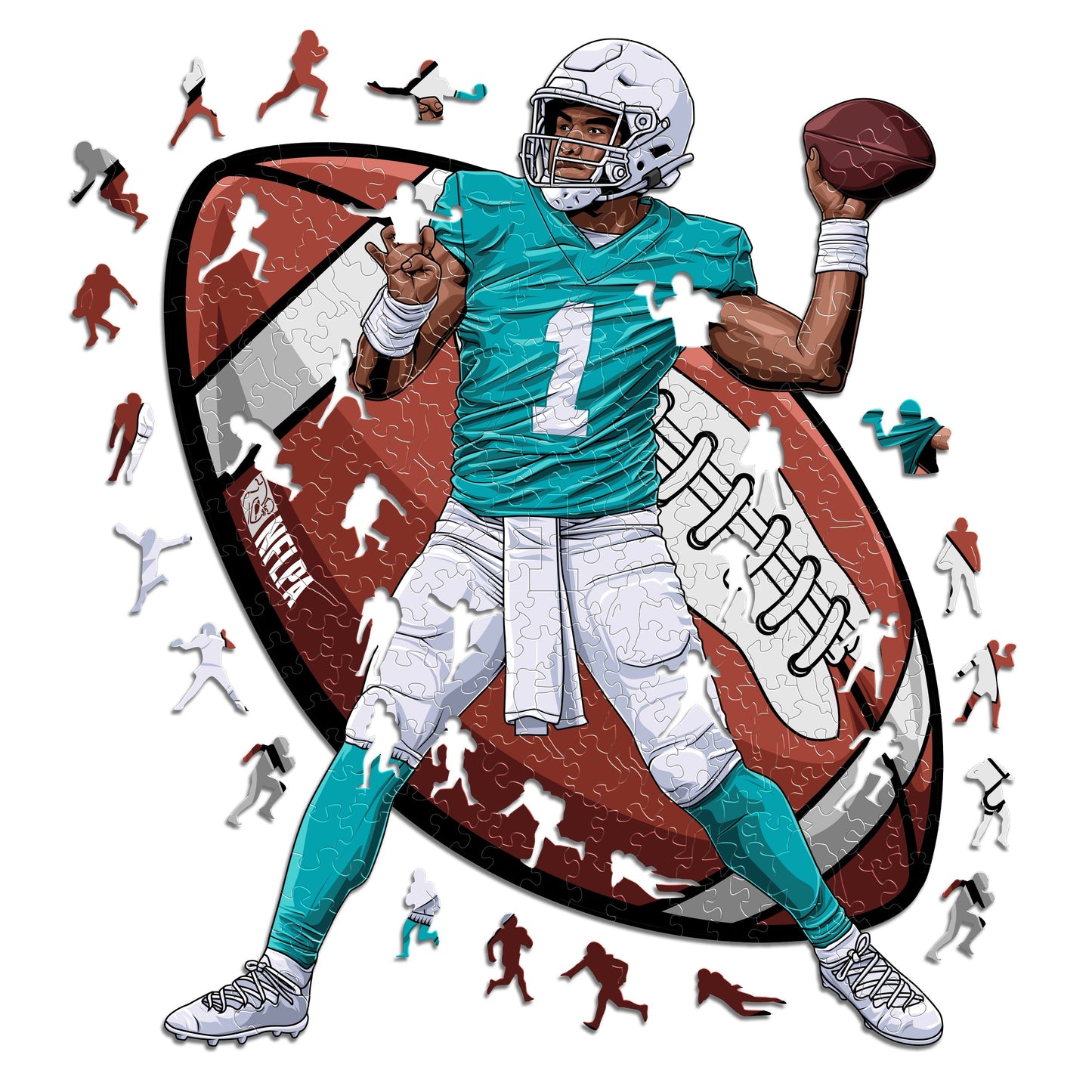 3 NFL Players Puzzles Of Your Choice