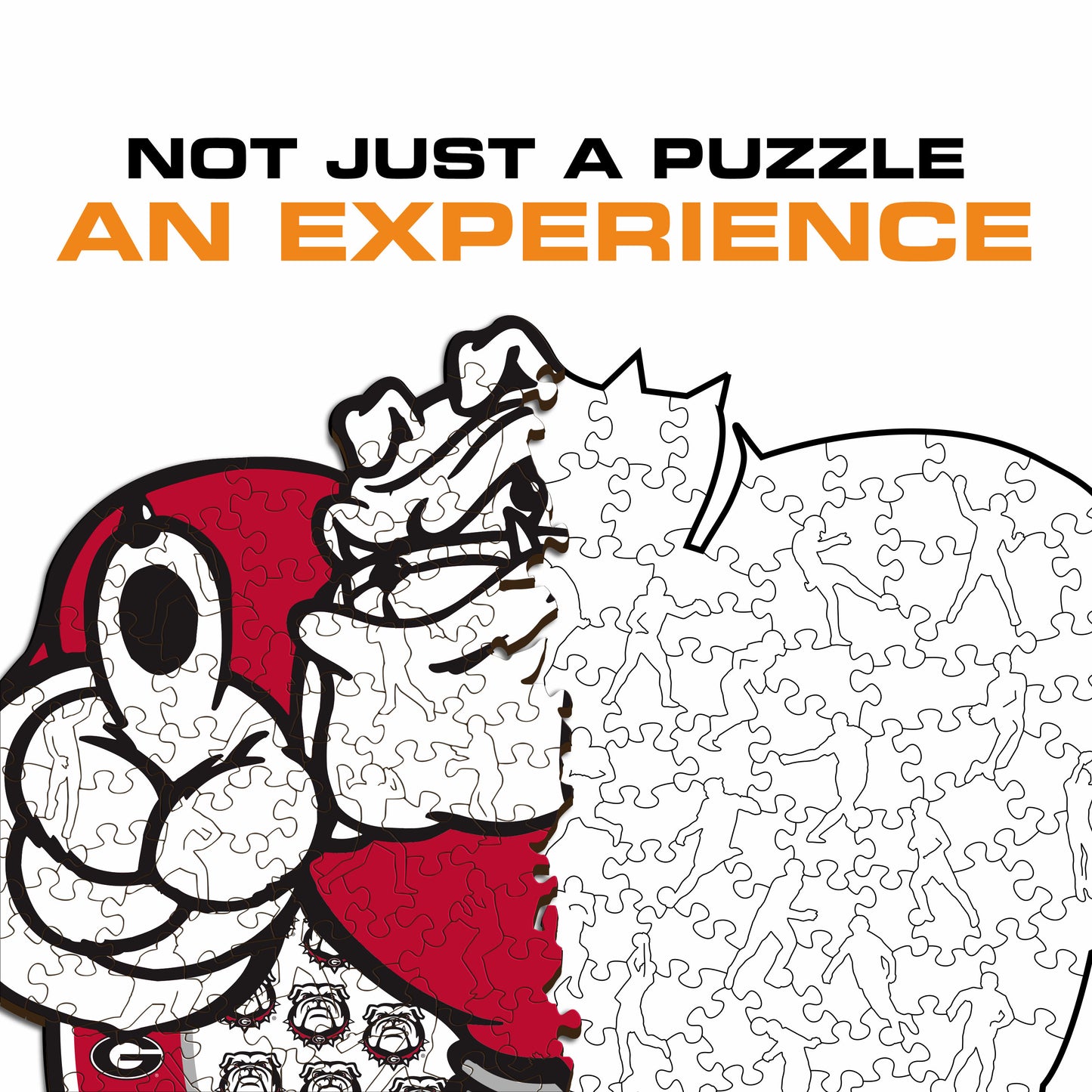Georgia Bulldogs Mascot Wooden Puzzle