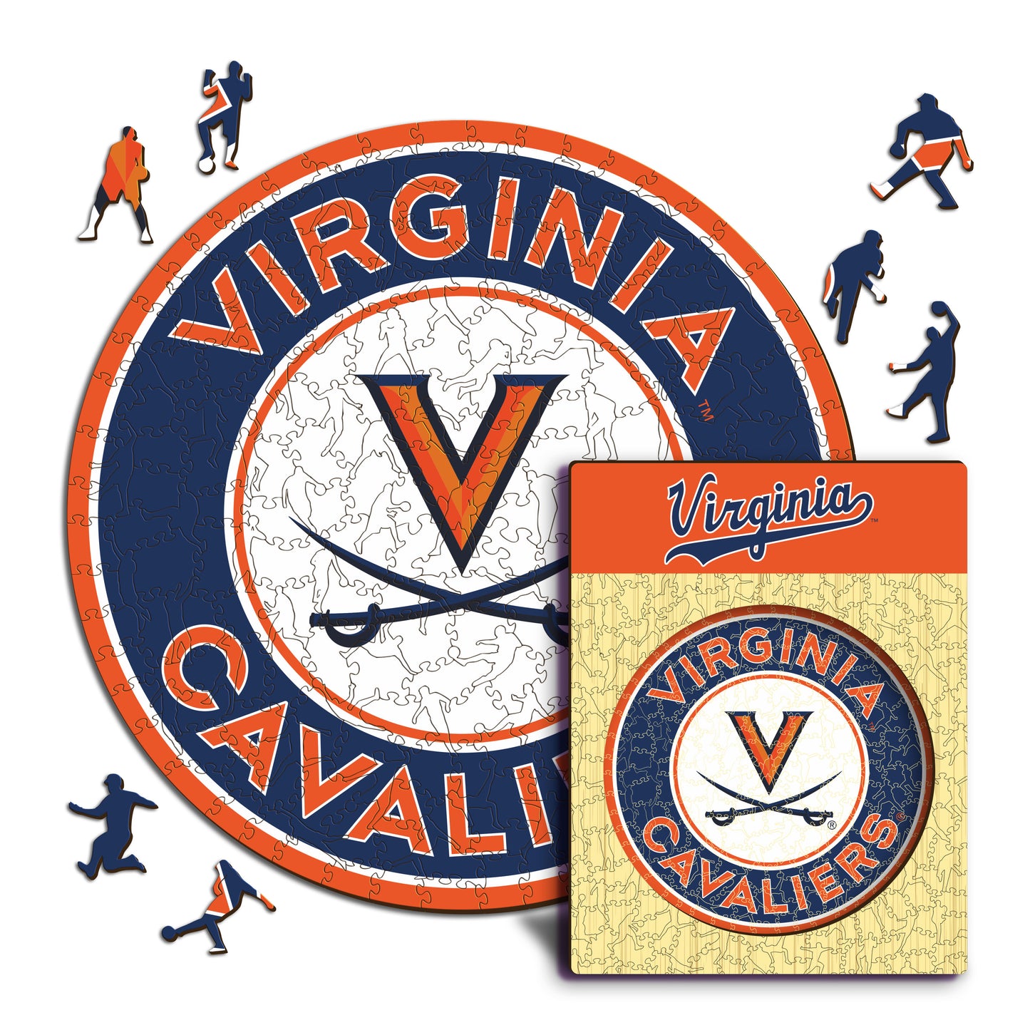 Virginia Cavaliers Logo Wooden Puzzle