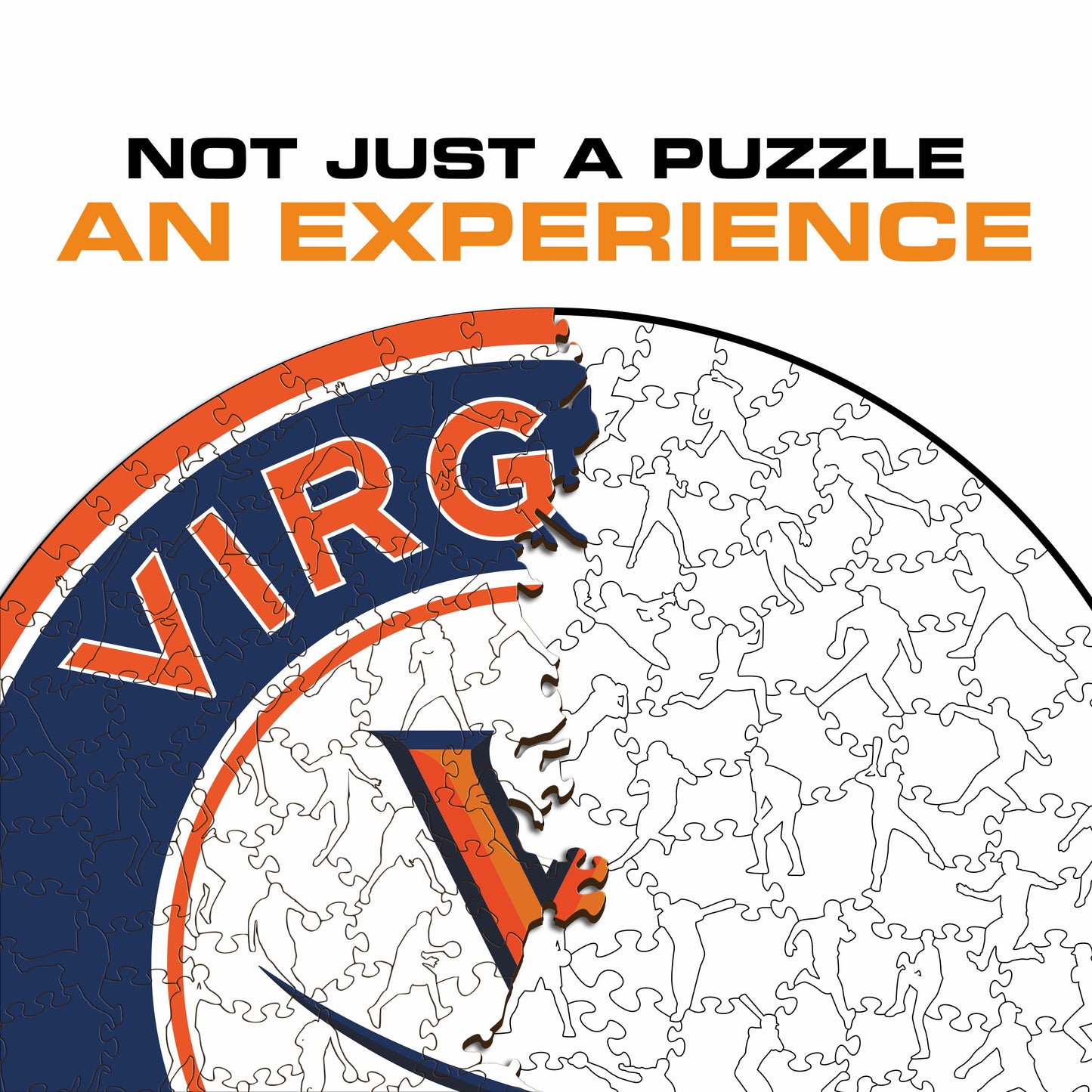 Virginia Cavaliers Logo Wooden Puzzle