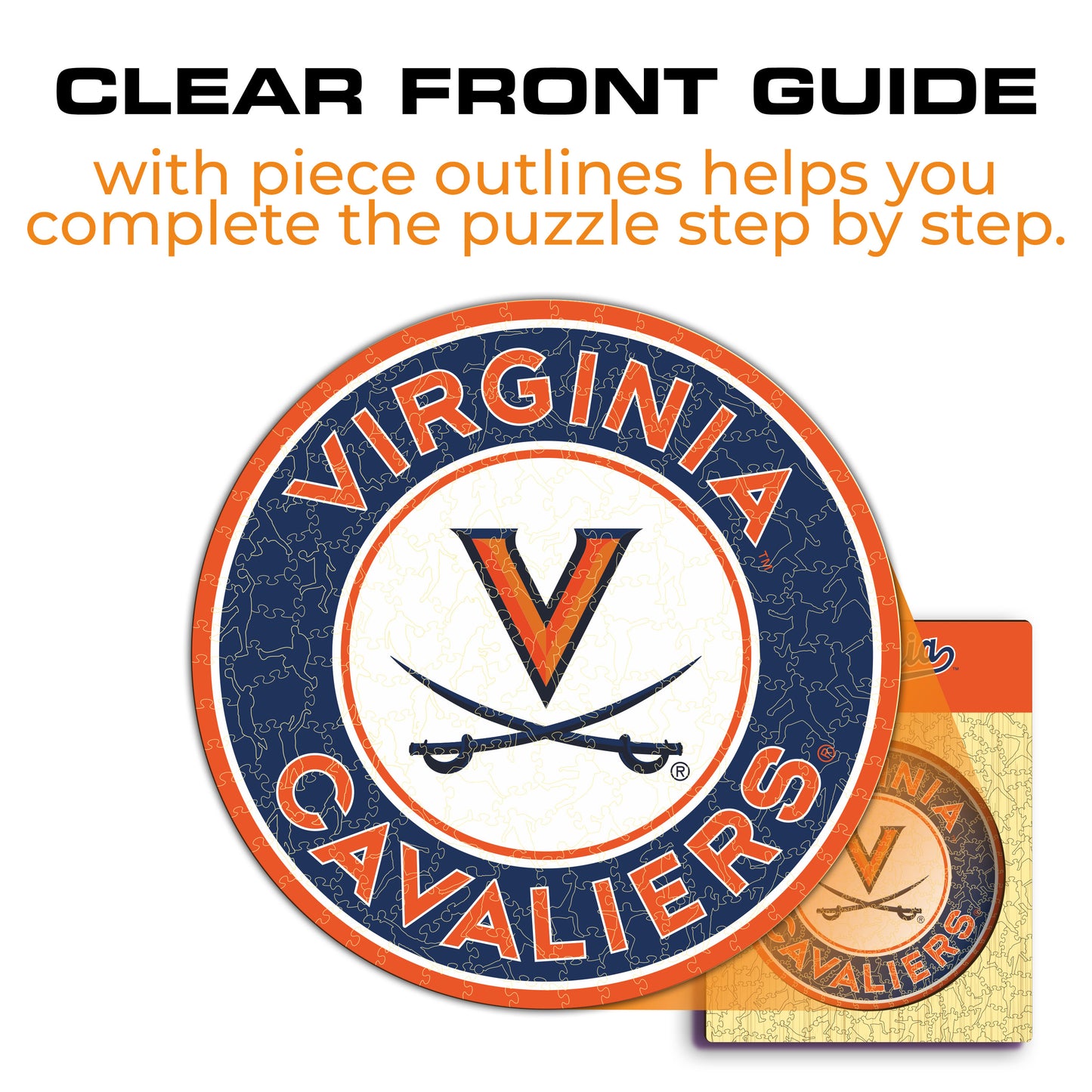 Virginia Cavaliers Logo Wooden Puzzle