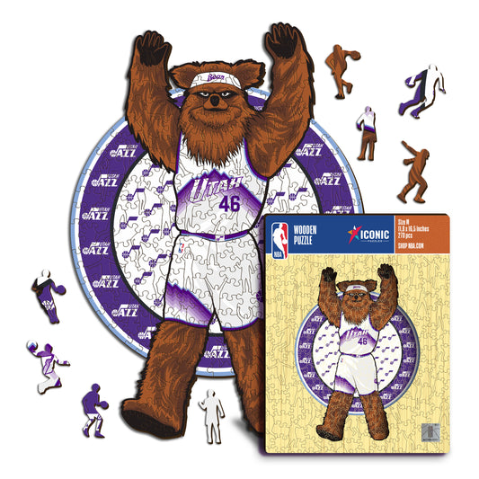 Utah Jazz™ Mascot - Wooden Puzzle