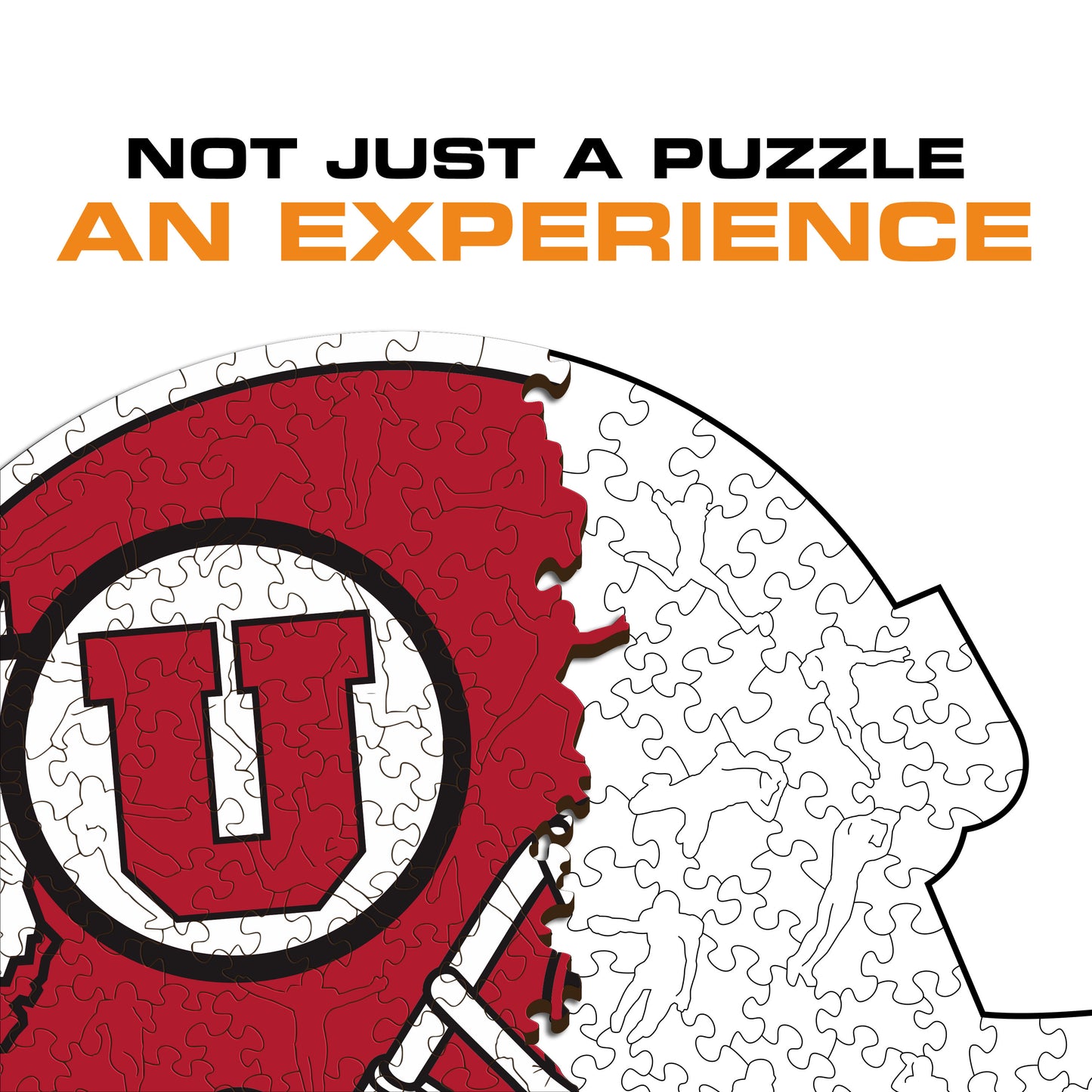 University of Utah Helmet - Wooden Puzzle
