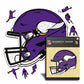 2 PACK Minnesota Vikings™ Football - Helmet