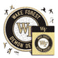 Wake Forest Demon Deacons Logo Wooden Puzzle