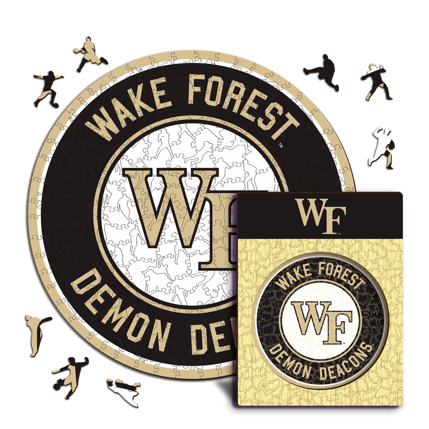Wake Forest Demon Deacons Logo Wooden Puzzle