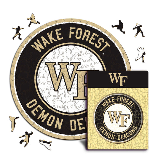 Wake Forest Demon Deacons Logo Wooden Puzzle
