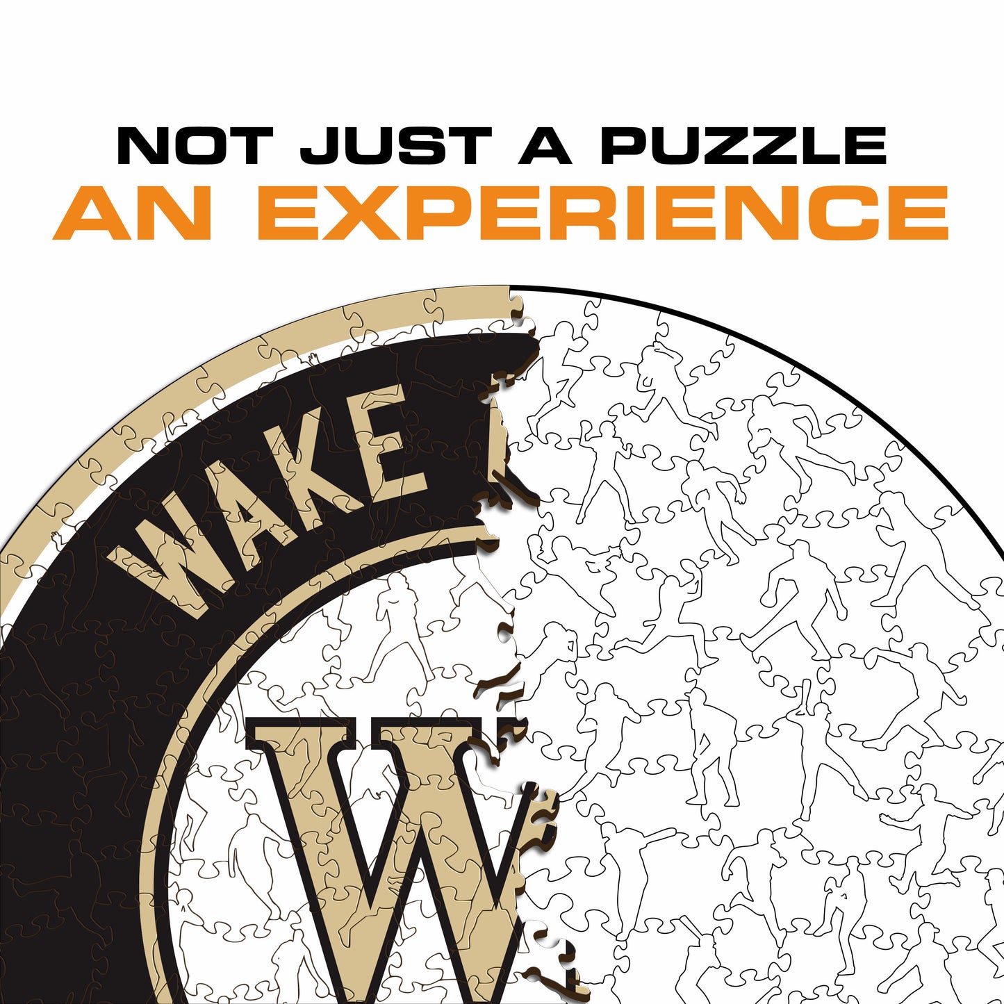 Wake Forest Demon Deacons Logo Wooden Puzzle
