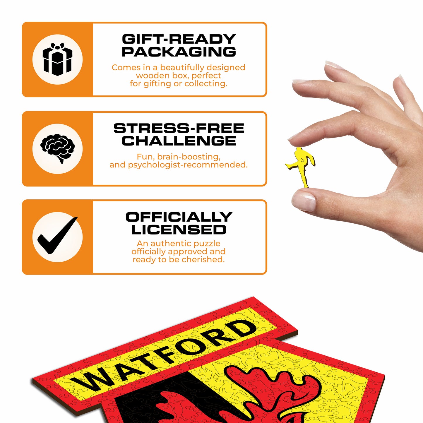 Watford FC® Logo - Wooden Puzzle