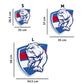 Western Bulldogs Logo - Wooden Puzzle