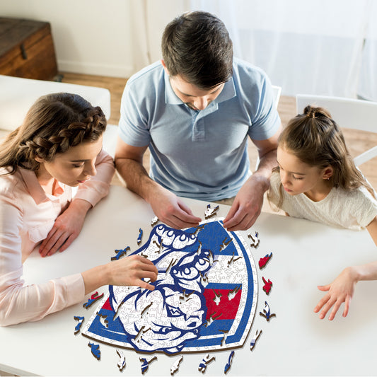 Western Bulldogs Logo - Wooden Puzzle
