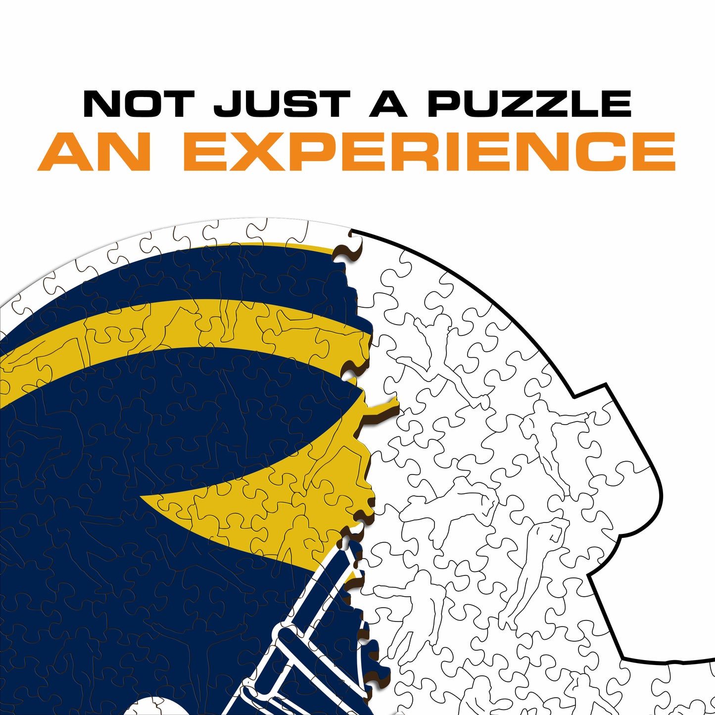 University of Michigan Helmet - Wooden Puzzle