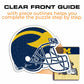 University of Michigan Helmet - Wooden Puzzle