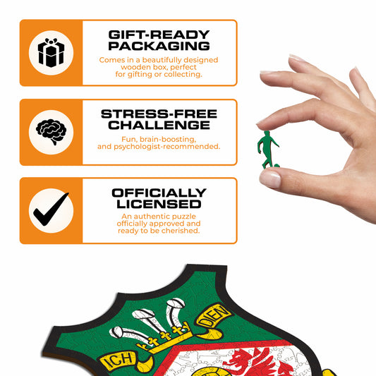 Wrexham AFC® Logo Wooden Puzzle