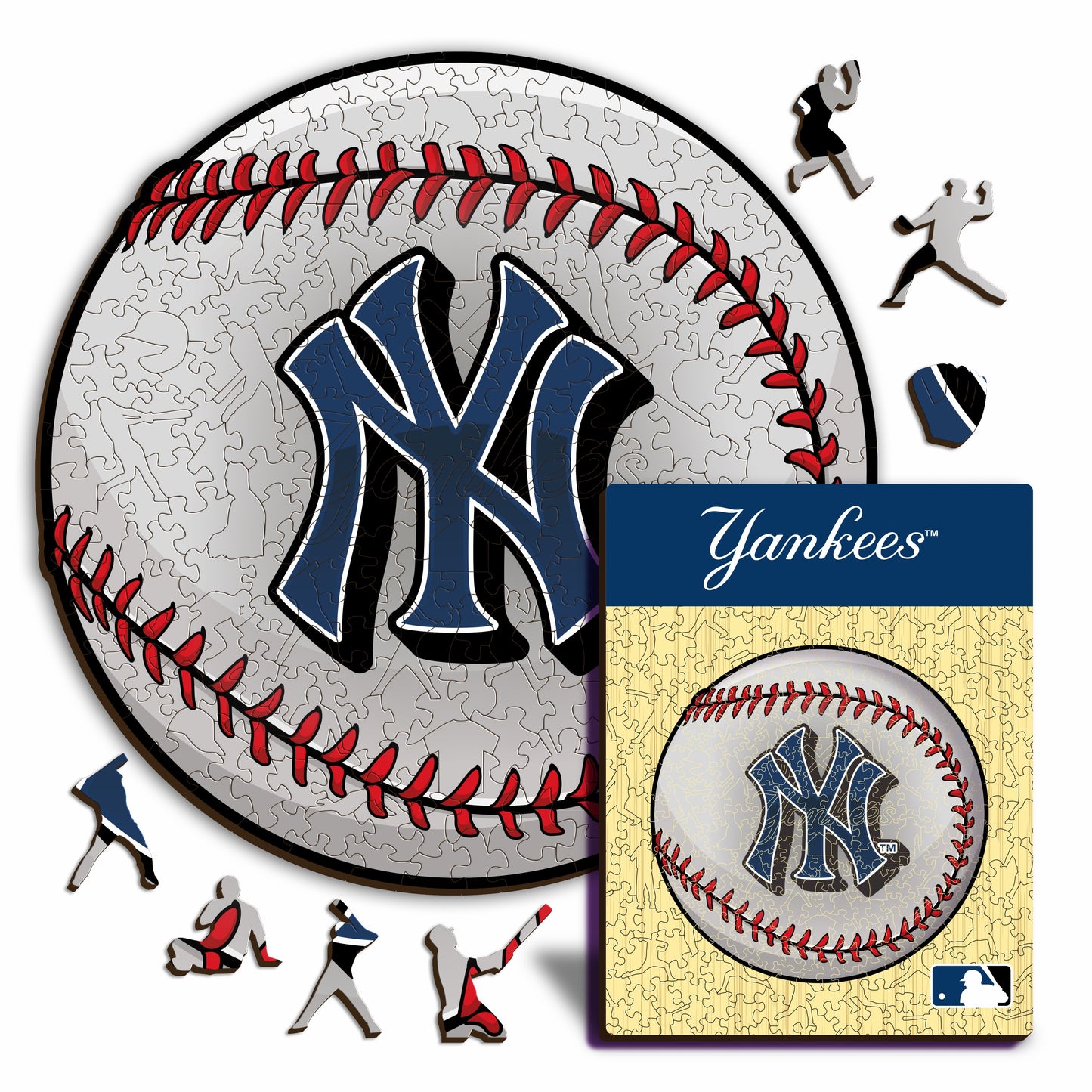 New York Yankees™ - Quebra-cabeça de madeira 