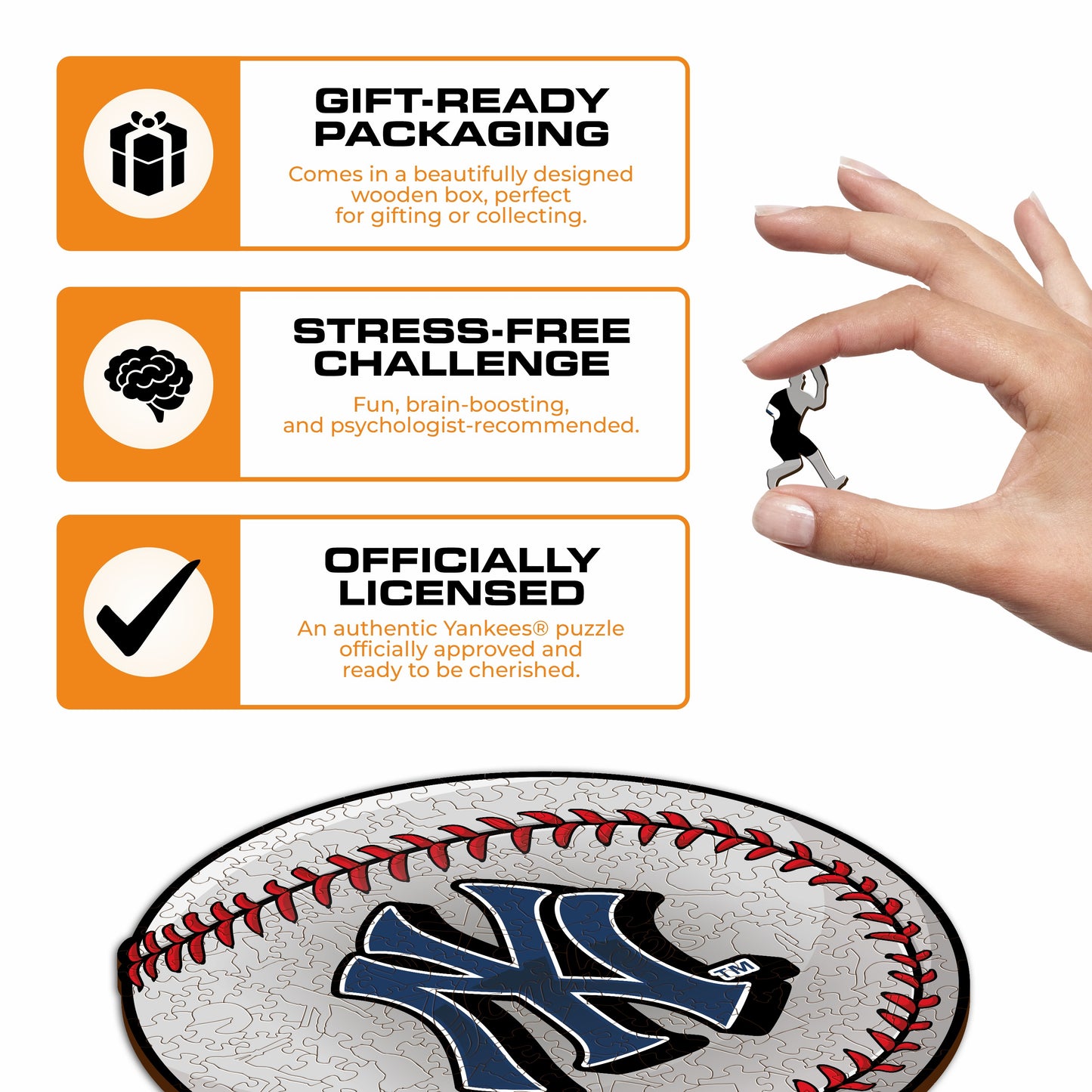 New York Yankees™ - Quebra-cabeça de madeira 